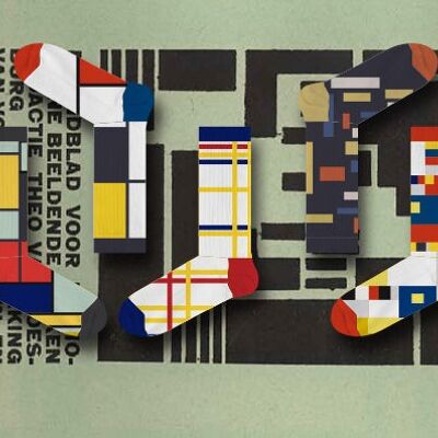Mondrian & De Stijl - 5 calzini