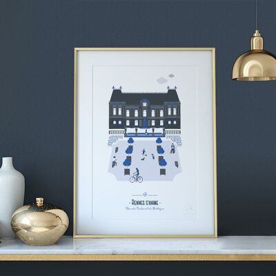 Poster | Rennes Parliament | Blue