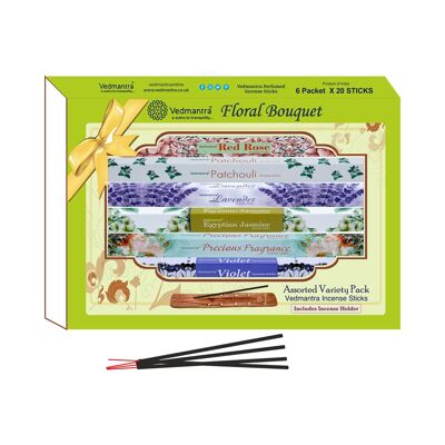 Vedmantra Assorted Incense Stick Gift Set - Floral Bouquet