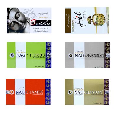 Vijayshree Assorted Masala Incense Sticks - 12 pack (180 gram)