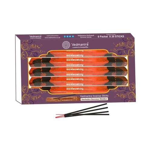 Vedmantra 6 Pack Premium Incense Stick - Sensuality