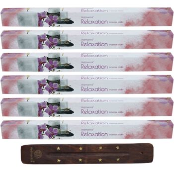 Vedmantra Lot de 6 bâtons d'encens Premium - Relaxation 2