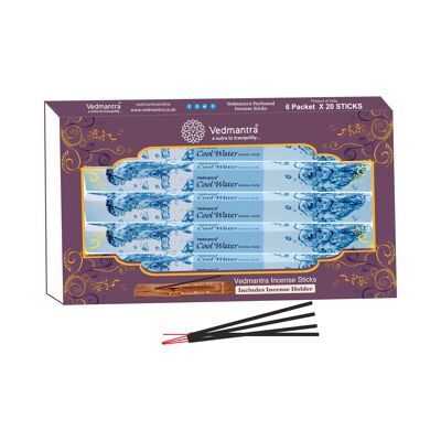 Vedmantra 6 Pack Premium Incense Stick - Cool Water