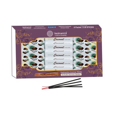 Vedmantra 6 Pack Premium Incense Stick - Coconut