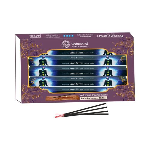 Vedmantra 6 Pack Premium Incense Stick - Anti Stress