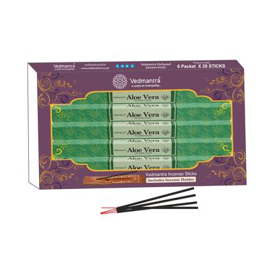 Vedmantra 6 Pack Premium Incense Stick - Aloe Vera
