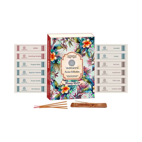 Vedmantra Fusion Collection Incense Sticks - Honey Cube