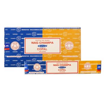 Satya Multiple Nag Champa Combo Bâtons d'encens - Paquet de 12 (192 grammes) 2