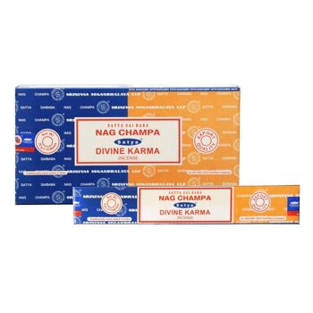 Satya Multiple Nag Champa Combo Bâtons d'encens - Paquet de 12 (192 grammes) 4