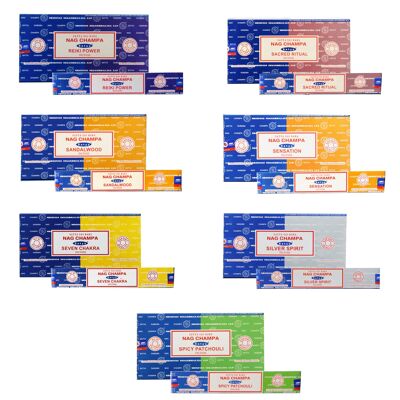 Satya Choice Nag Champa Combo Varillas de incienso - Paquete de 12 (192 gramos)
