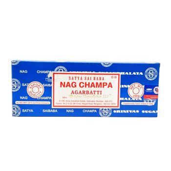 Bâtons d'encens Satya assortis Nag Champa et Super Hit Masala 6