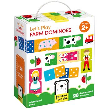 Jouons à Farm Dominoes 2+ 5