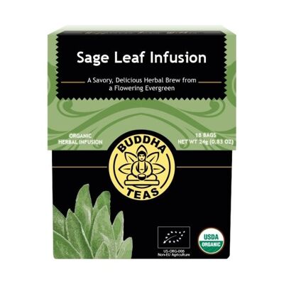 Infusión de Hojas de Salvia Ecológica (18 bolsitas de té)