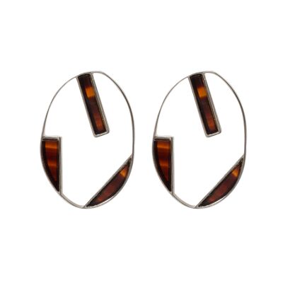 Pendientes Plateados Klimt