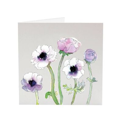 Anenomes - Tarjeta de felicitación de mi flor favorita