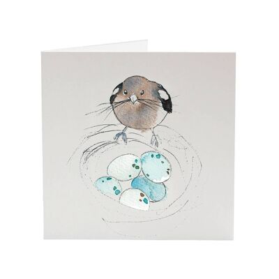 Chaffinch female - Veronica's Garden Birds greeting card