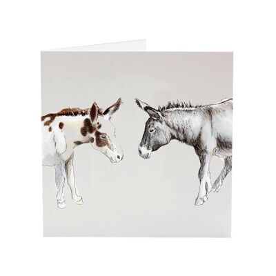 Donkeys Callum & Morris - Biglietto di auguri per tutte le creature