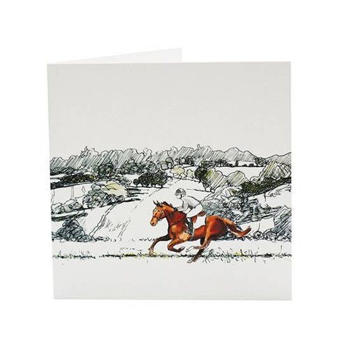 Early Gallop - Horse greeting card