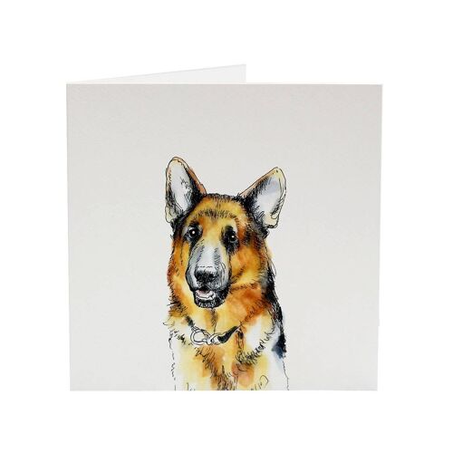 German Shepherd Yogi - Top Dog greeting card
