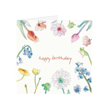 Joyeux anniversaire - Ma carte de voeux fleur préférée