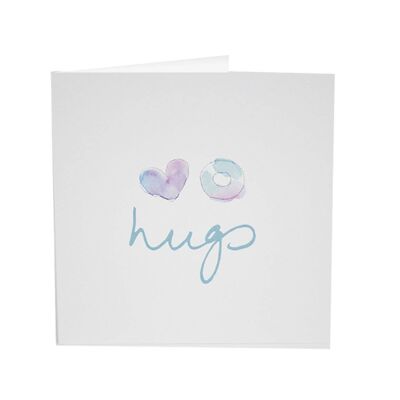 Abrazos - Siga su tarjeta de felicitación del corazón