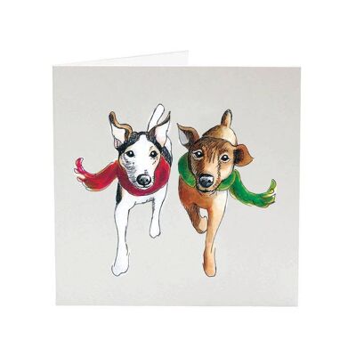 Jack Russells Miley & Jessie - Cartolina di Natale di Top Dog