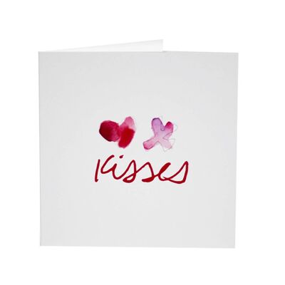 Besos - Sigue tu tarjeta de felicitación del corazón