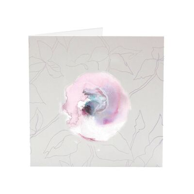 Lavendel Rose - Grußkarte