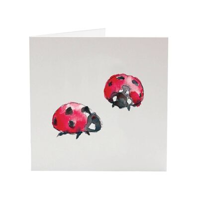 Coccinelles - Carte de voeux Love Bug