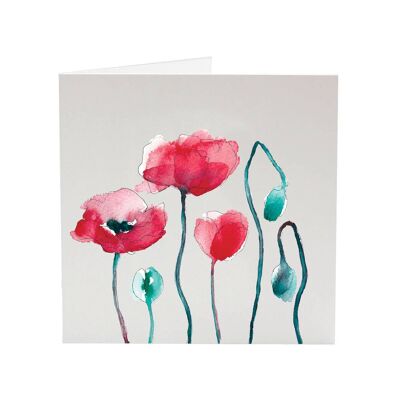 Poppies - My Favourite Flower greeting card