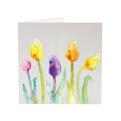 Tarjeta de felicitación Tulipanes - Mi flor favorita