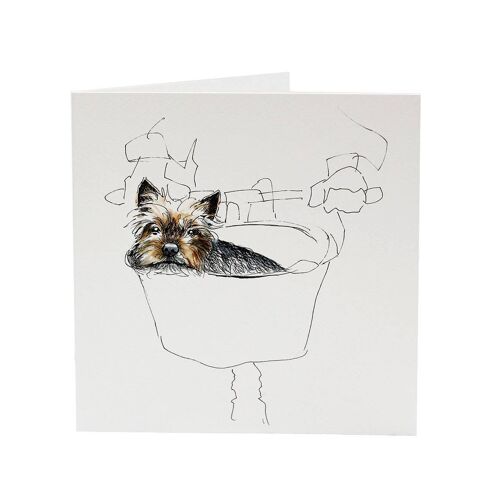 Yorkshire Terrier Pepe - Top Dog greeting card