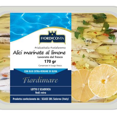 Marinated anchovies with lemon 170 gr