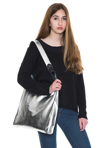 Sac t-shirt métallisé bronze 9