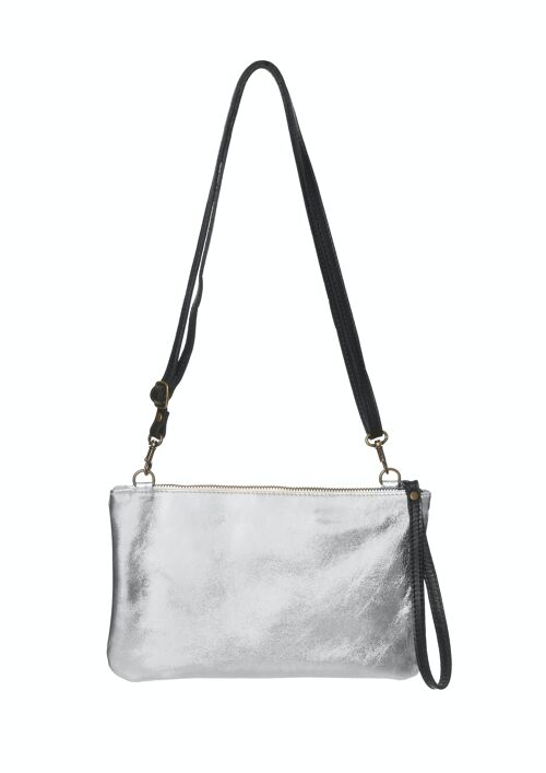 Bolso Clutch Plateado Carol - Plateado