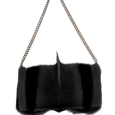Springbok Black Fur Bag