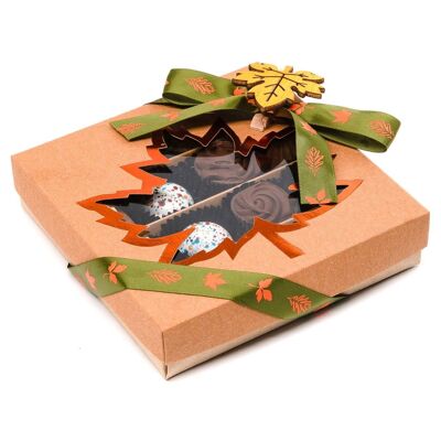 Autumn box of 16 belgian chocolate pralines (mixed) 240 Grs