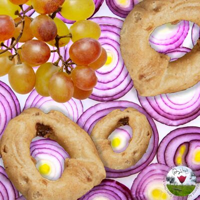5 kg - Onion and raisins - Homemade Taralli