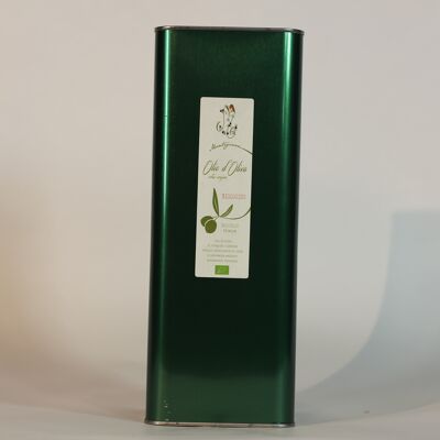 Latta 1 litri di olio extra vergine di oliva Biologico /Can 1 l extra virgin olive oil Organic