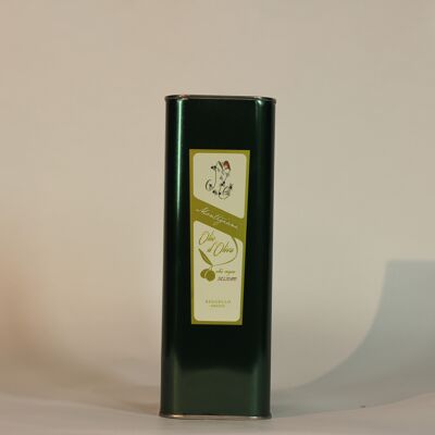 Latta 3 litri di olio extra vergine di oliva Delicato / Can 3 l extra virgin olive oil Delicate