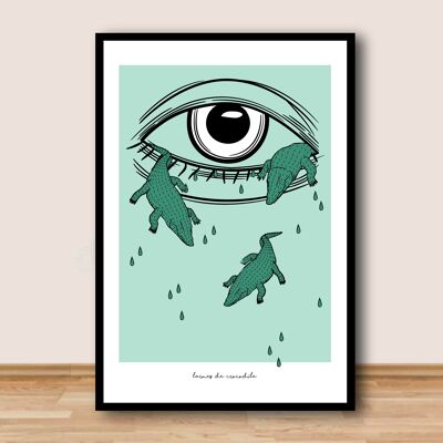 A4 poster - Crocodile tears