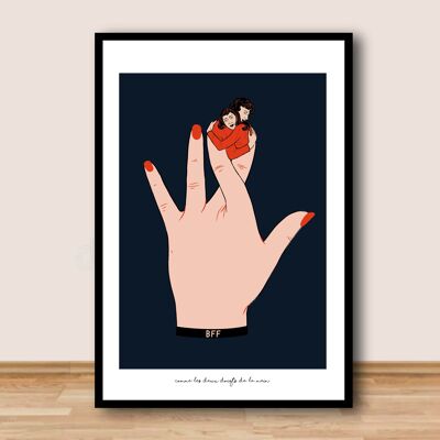 Affiche A3  - Comme les deux doigts de la main