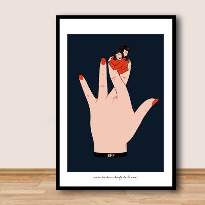 A3-Poster - Wie die beiden Finger der Hand