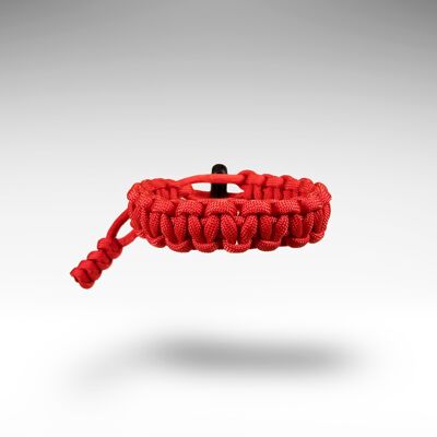 Bracelet paracorde rouge écarlate