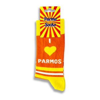 Chaussettes fantaisie unisexes pour hommes et femmes I Love Parmos socks 2