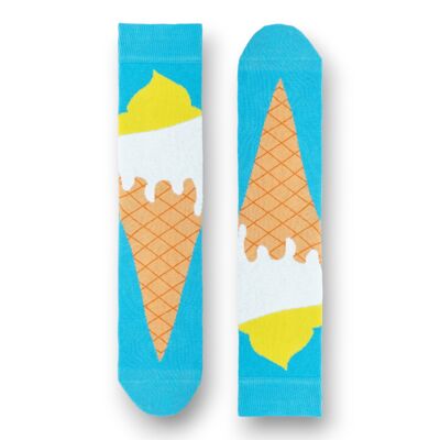 Neuartige Unisex-Socken für Männer und Frauen Lemon Top Ice Cream Unisex-Socken