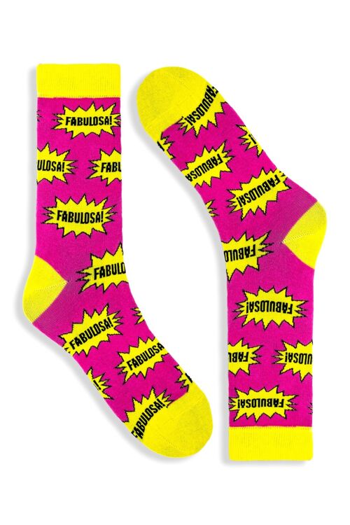 Unisex novelty socks for adults LGBTQIA+ Fabulosa Polari socks