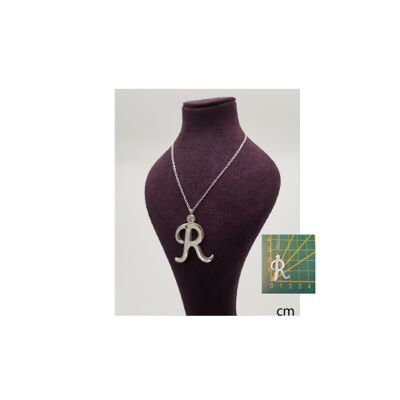 Halskette Set mit Buchstaben R Anhänger Alphabet 925 (Handgefertigt)