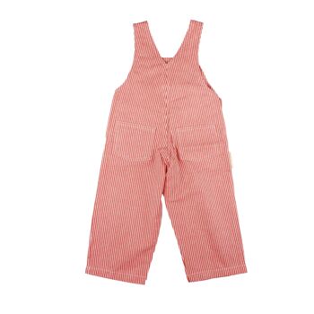 Dungarees Unisex Twill Stripes Red/White 3