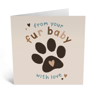 Central 23 - Fur Baby With Love - Cute Greeting Card